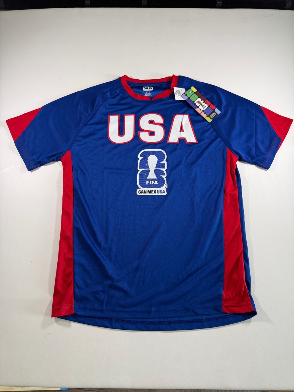 USA Blue & Red FIFA Soccer Jersey - Unbranded